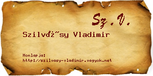 Szilvásy Vladimir névjegykártya